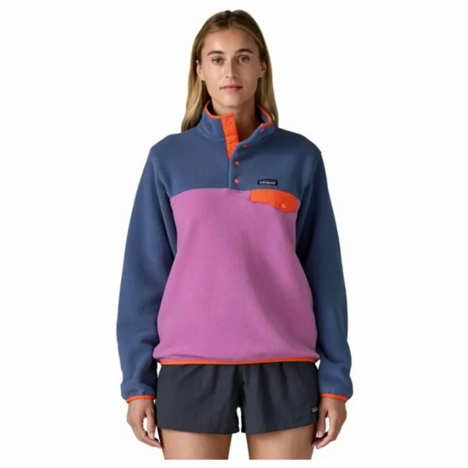 Patagonia Polaire Lightweight Synch Snap-T Fibres Recyclées | Lilas|Femme Sweats
