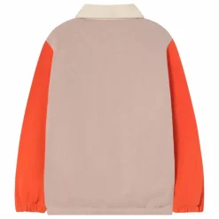 Outlet Tinycottons Polo Colorblock Coton Bio | Rose pâle