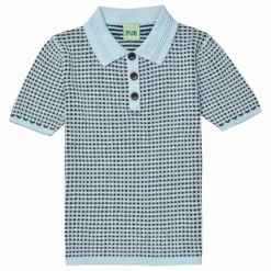 Best FUB Polo Maille Extra Fine Coton Bio | Bleu ciel