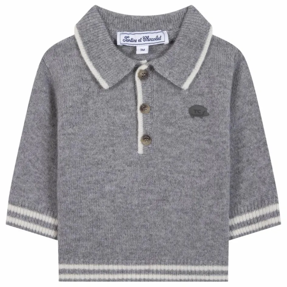 Tartine et Chocolat Polo Manches Longues Laine ||Enfant T-Shirts, Chemises|T-Shirts, Chemises