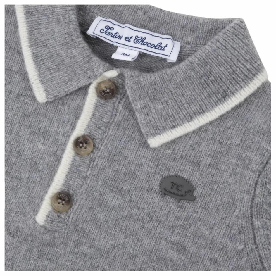 Tartine et Chocolat Polo Manches Longues Laine ||Enfant T-Shirts, Chemises|T-Shirts, Chemises