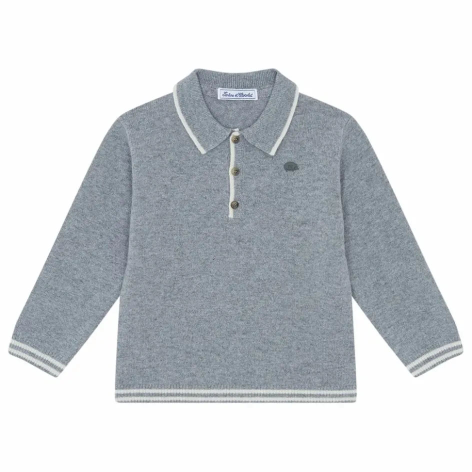 Tartine et Chocolat Polo Manches Longues Laine ||Enfant T-Shirts, Chemises|T-Shirts, Chemises