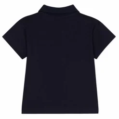 New Petit Bateau Polo Marisol Logo | Bleu marine