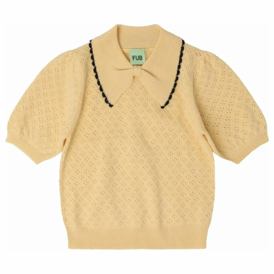 Enfant FUB Blouses, T-Shirts*Polo Pointelle Laine de Mérinos |