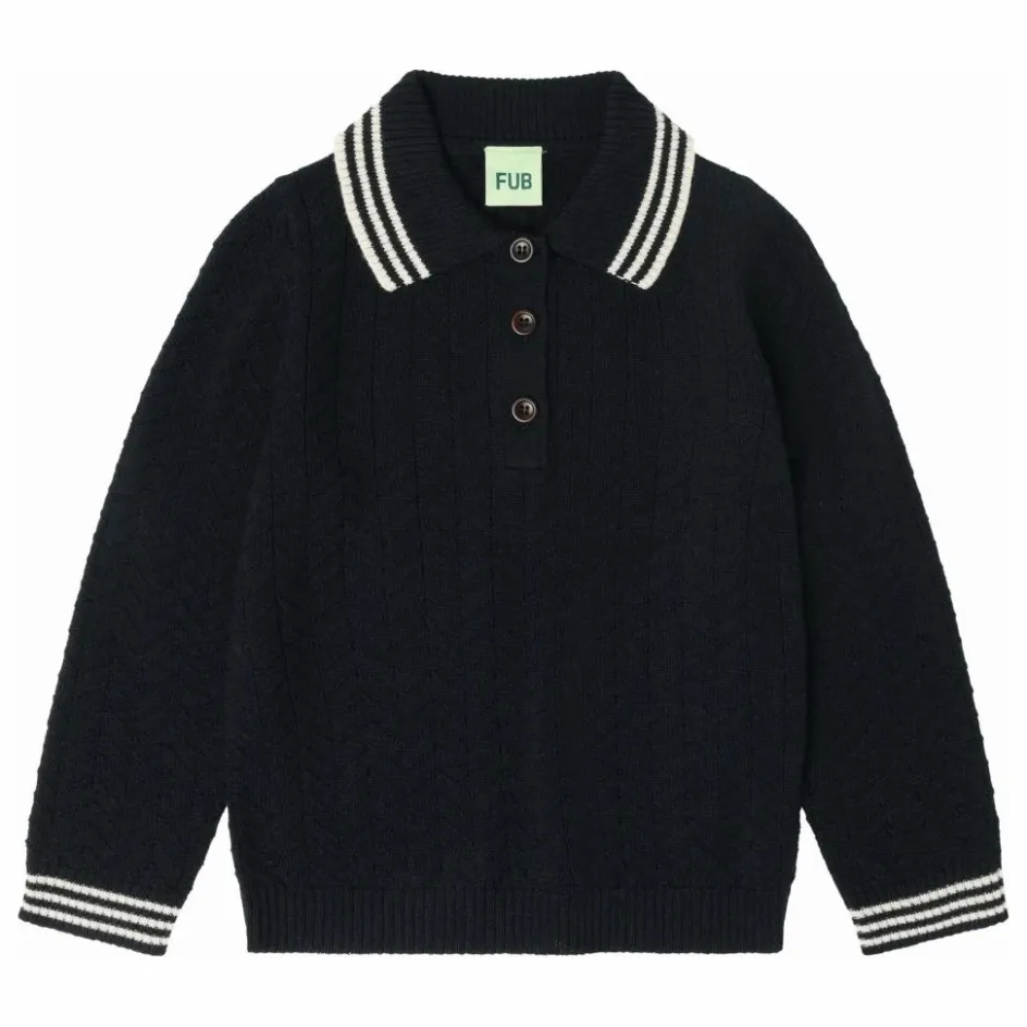 FUB Polo Zigzag Laine de Mérinos ||Enfant T-Shirts, Chemises|Blouses, T-Shirts