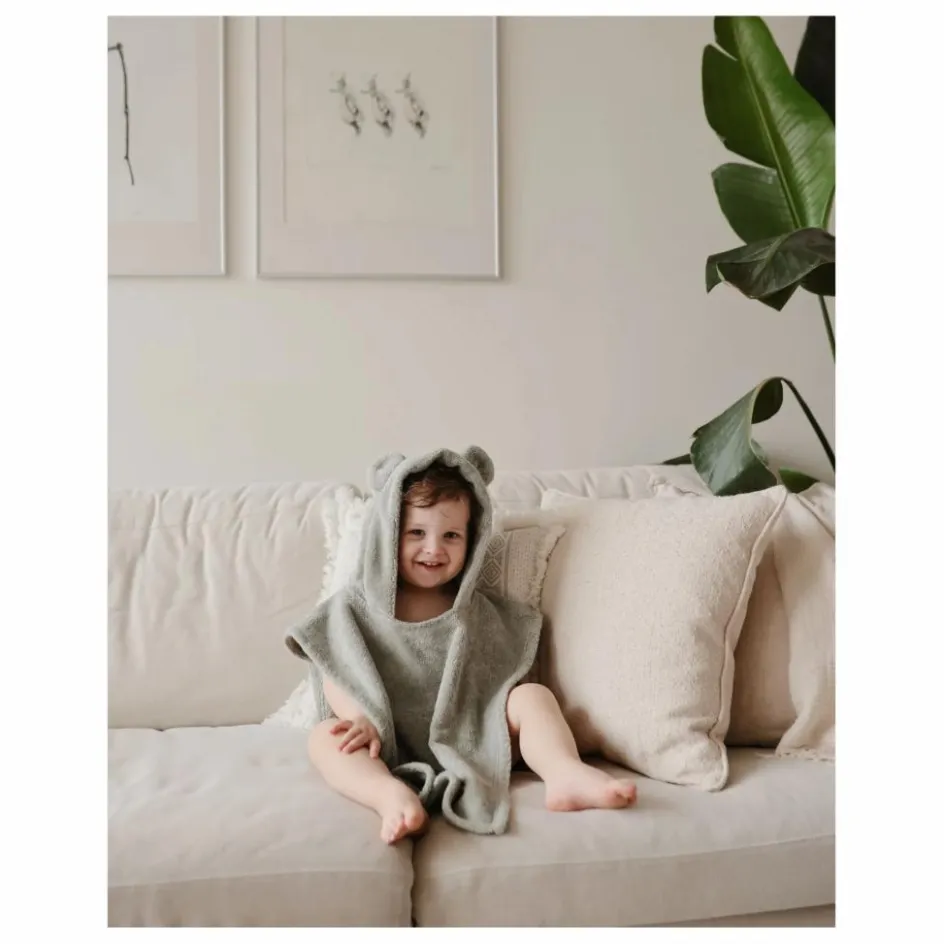 Clearance Mushie Poncho de bain | Vert