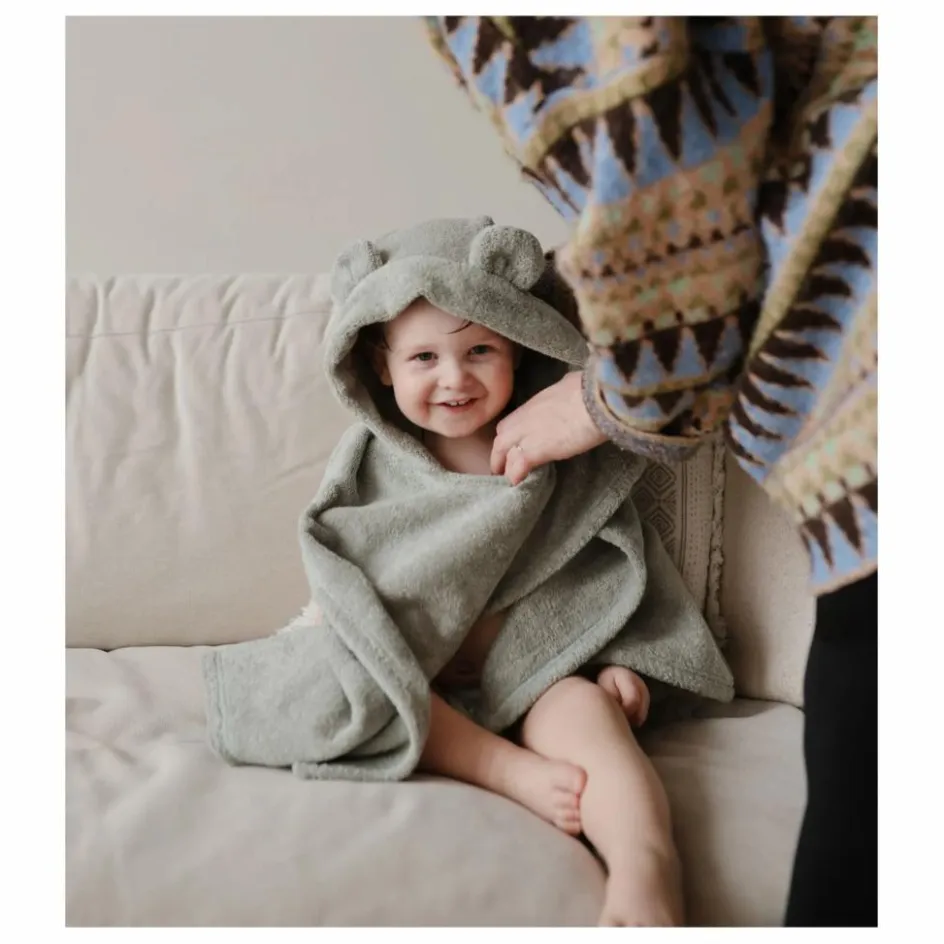 Clearance Mushie Poncho de bain | Vert