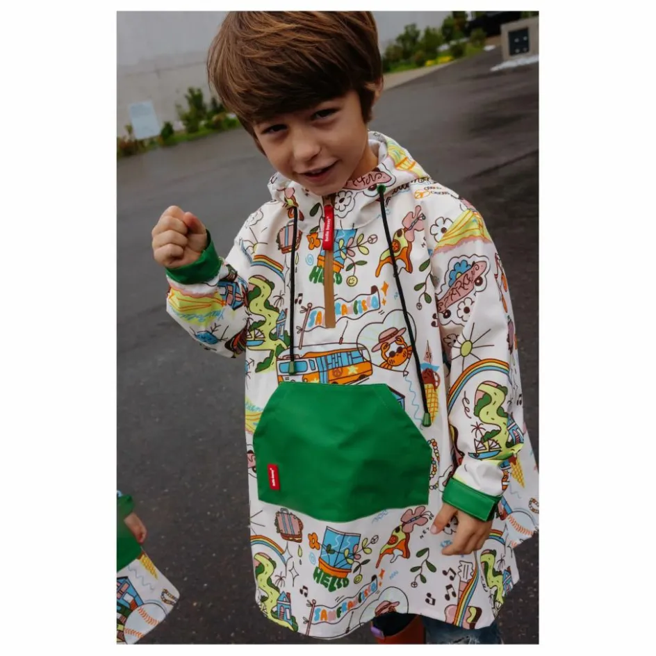 Hot Hello Hossy Poncho Imperméable San Francisco | Ecru