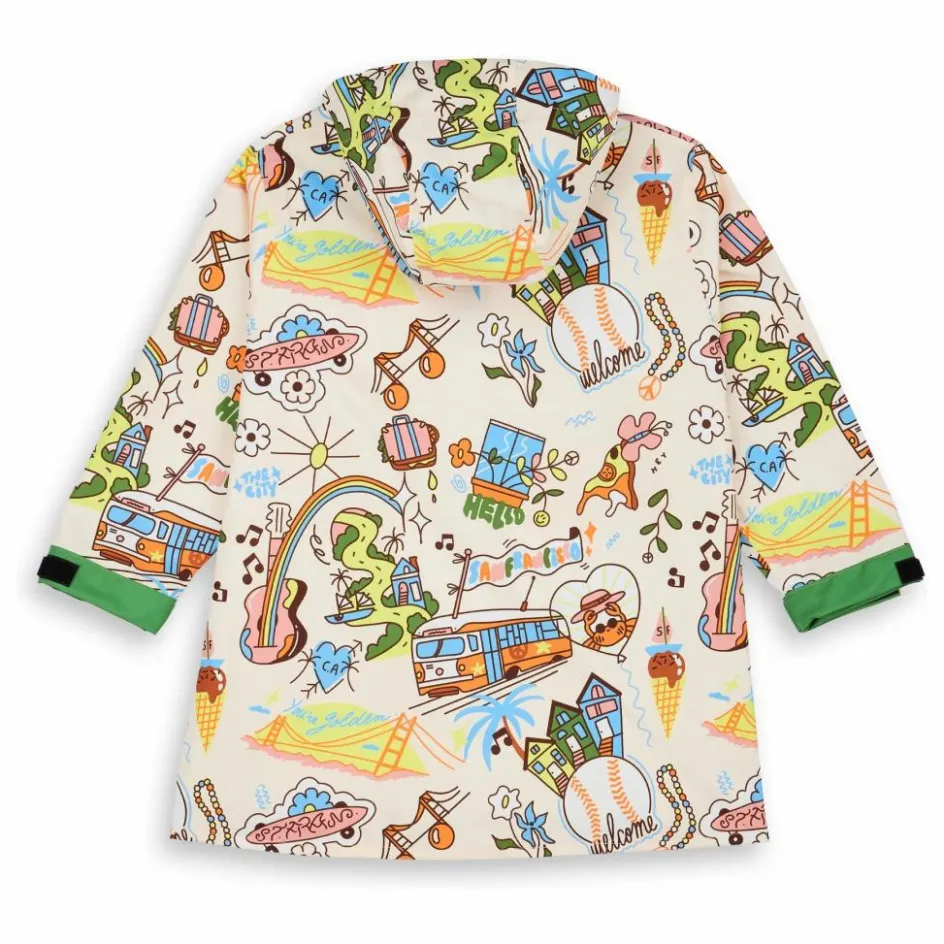 Hot Hello Hossy Poncho Imperméable San Francisco | Ecru
