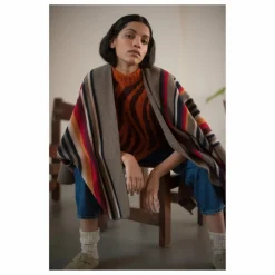 Femme La Méricaine Manteaux, Parkas*Poncho Long Apache Laine Recyclée |
