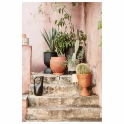 Ferm Living Vases, Objets Déco*Porte-plante Agnes en rotin