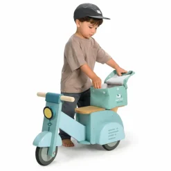New Tender Leaf Toys Porteur scooter de livraison Bleu