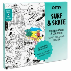 Omy Loisirs Créatifs*Poster à colorier - Surf & skate