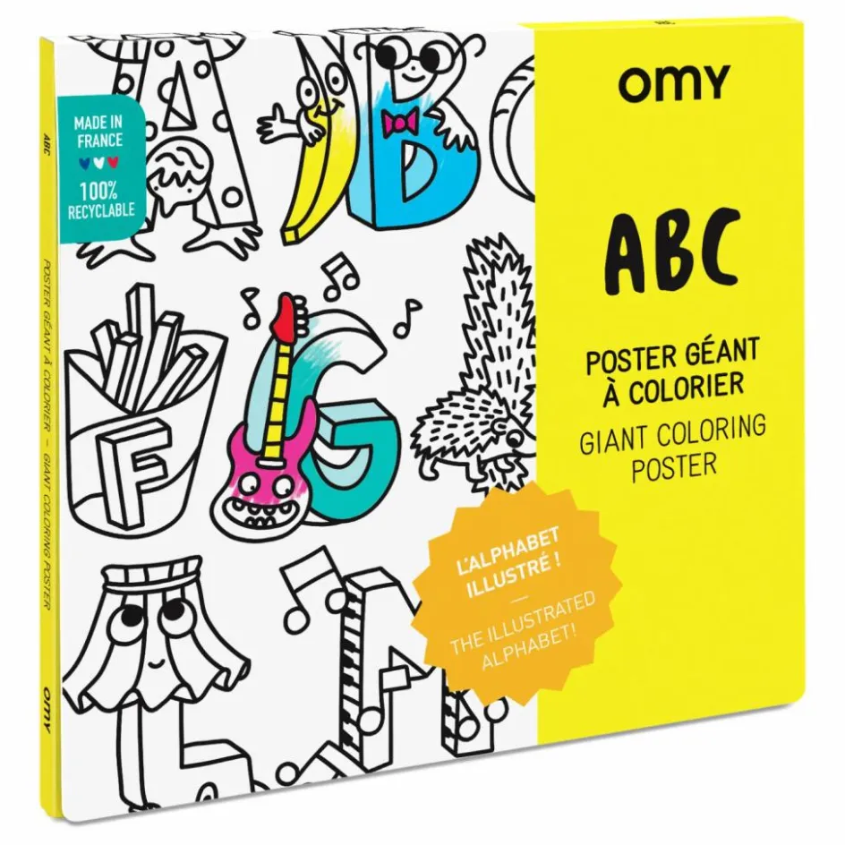 Omy Poster géant à colorier ABC| Loisirs Créatifs