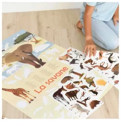 Best Poppik Poster sticker Savane Multicolore