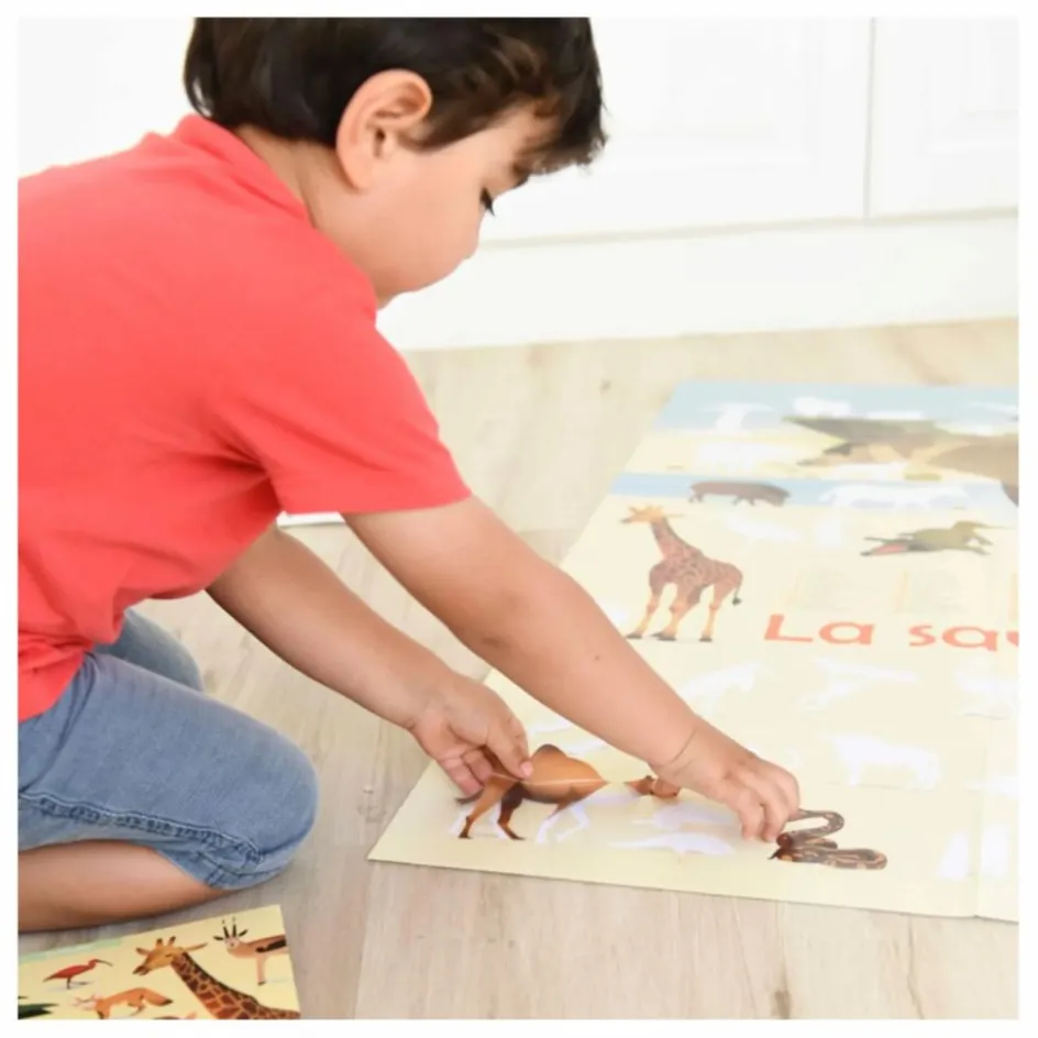 Best Poppik Poster sticker Savane Multicolore