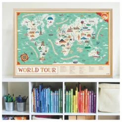 Poppik Loisirs Créatifs*Poster sticker Tour du monde