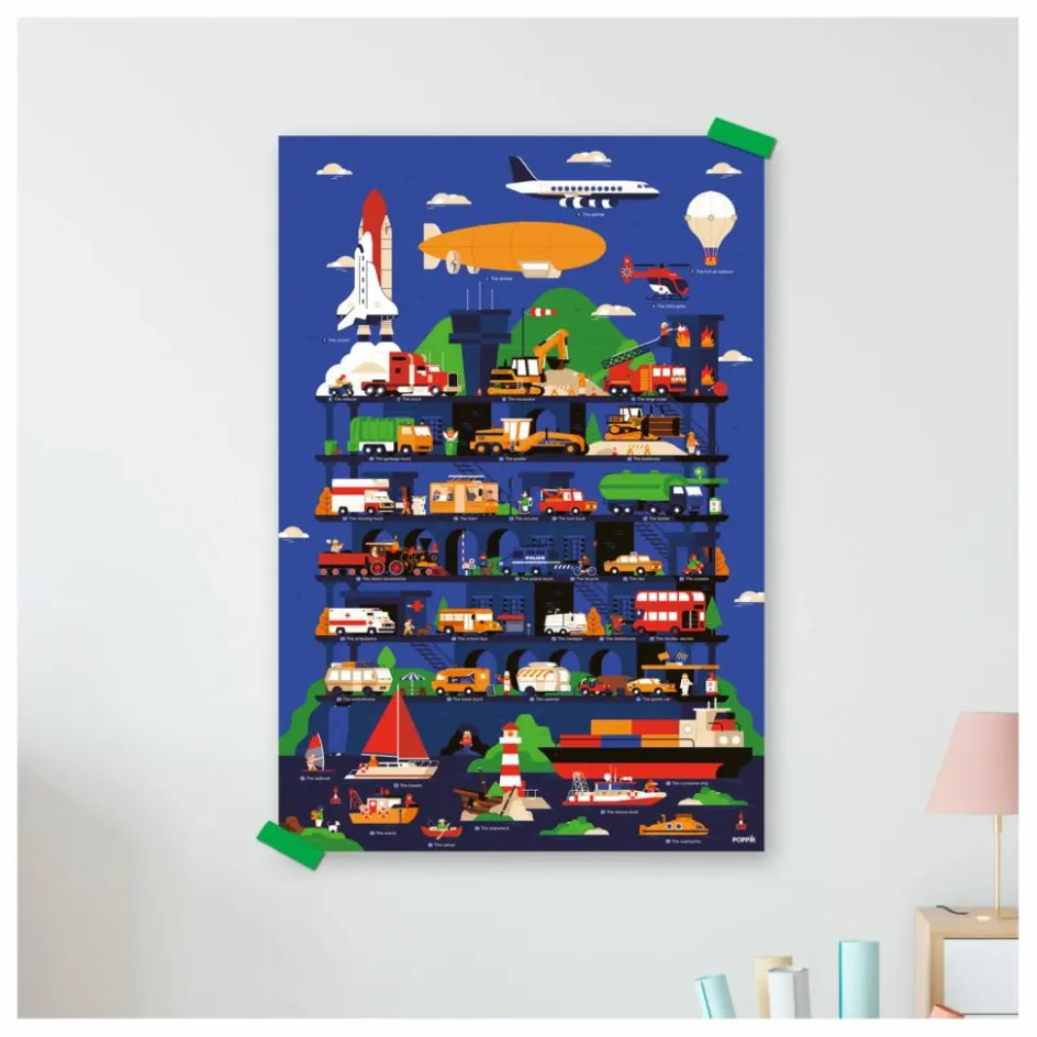 Poppik Loisirs Créatifs*Poster sticker Vroom