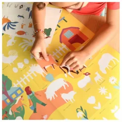 Poppik Poster stickers La ferme| Loisirs Créatifs