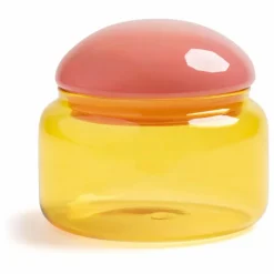 Best &Klevering Pot en verre Puffy | Jaune