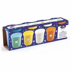 Best Djeco Pots de pâte à modeler Pailletées - Set de 4 Multicolore