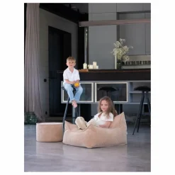 Clearance Pouf en velours côtelé | Enfant Matelas De Sol, Poufs Enfant