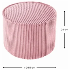 Wigiwama Pouf en velours côtelé ||Enfant Matelas De Sol, Poufs Enfant
