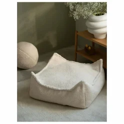 Wigiwama Pouf ottoman en teddy ||Enfant Matelas De Sol, Poufs Enfant