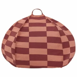 Discount Nobodinoz Pouf rond Vibes Tiles | Rouge