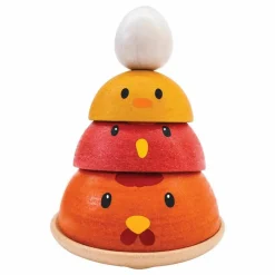 Sale Poule à empiler en bois Jouets D'Éveil