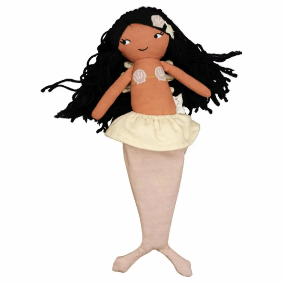 Online Fabelab Poupée Sirène Corali en coton bio | Corail