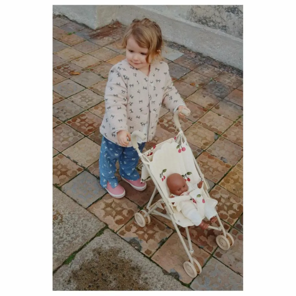 Outlet Konges Sløjd Poussette pour poupée Cherry et son poupon | Beige