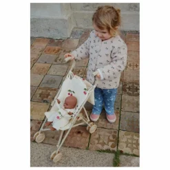 Outlet Konges Sløjd Poussette pour poupée Cherry et son poupon | Beige