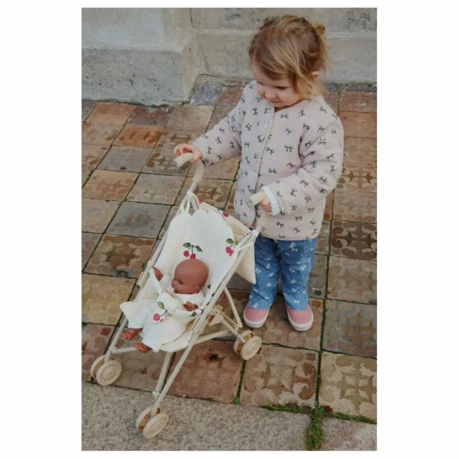 Outlet Konges Sløjd Poussette pour poupée Cherry et son poupon | Beige