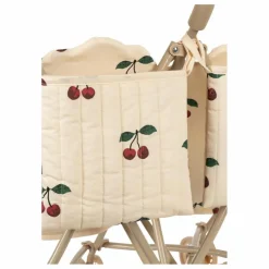 Clearance Konges Sløjd Poussette pour poupées jumelles Cerise | Ecru