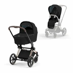 Hot Poussette évolutive Priam 2022 châssis rose gold | Poussettes|Puériculture