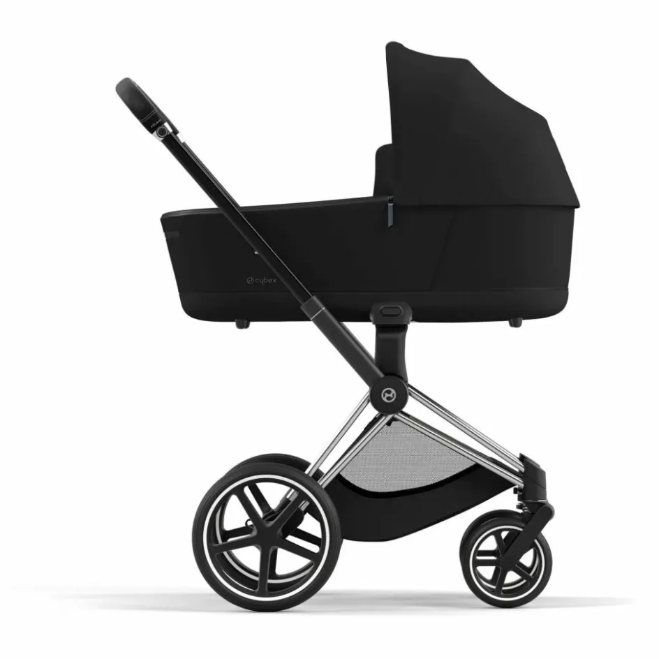 Clearance Cybex Poussette évolutive Priam 2022 châssis chrome | Noir