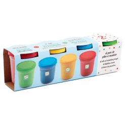 Djeco Pâte à modeler - Set de 4| Loisirs Créatifs