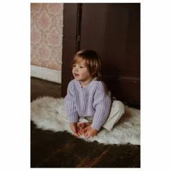 Yuki Pull Chunky Coton Bio | Lilas|Enfant Pulls, Gilets|Pulls, Gilets