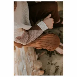Outlet Yuki Pull Chunky Coton Bio Color Block | Marron