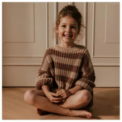 Yuki Pull Chunky Coton Bio Rayé ||Enfant Pulls, Gilets|Pulls, Gilets
