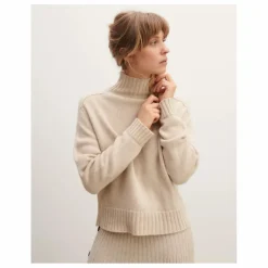 Bompard Pull Col Montant Manches Marteau Cachemire ||Femme Pulls, Gilets
