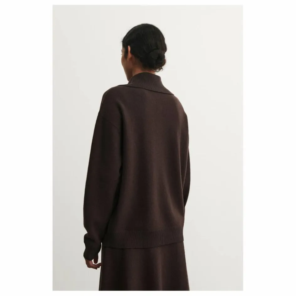 FUB Pull Col Polo Feutre Laine Mérinos - Collection Femme ||Femme Pulls, Gilets