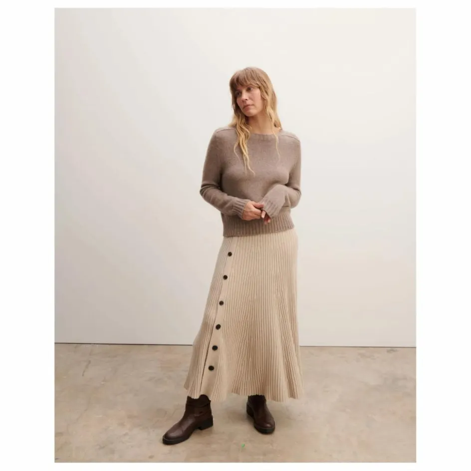 Hot Pull Col Rond Manches Marteau Cachemire | Femme Pulls, Gilets