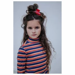 Online Repose AMS Pull Col Roulé Rayé Coton Bio | Violet