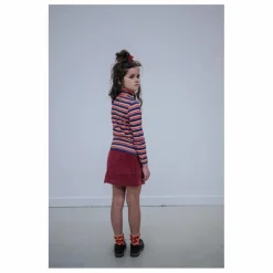 Online Repose AMS Pull Col Roulé Rayé Coton Bio | Violet