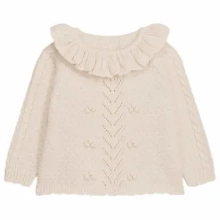 Sale Louise Misha Pull Col Volants Elvina | Crème