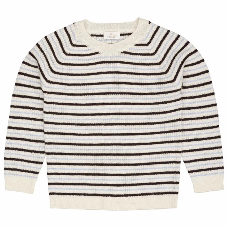 Enfant Copenhagen Colors Pulls, Gilets|Pulls, Gilets*Pull Côtelé Rayures Laine Mérinos |