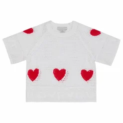 Clearance Stella McCartney Kids Pull Cœur | Blanc
