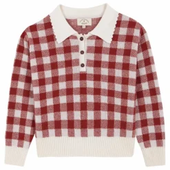 Sale Pull Gingham | Enfant Pulls, Gilets